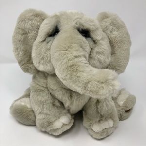 Dakin Gray Elephant Plush Stuffed Animal Lou Rankin Little Friends Hoover Soft